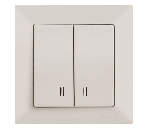 Выключатель Mutlusan Candela 2P + Led 10504