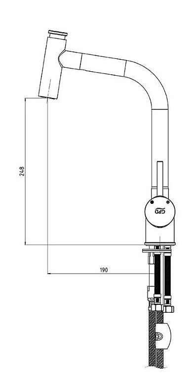 Смеситель GPD Espina MES71  