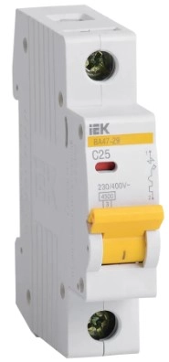 Întrerupător automat IEK BA47-29 1P 4.5kA 25A C 02528/3852