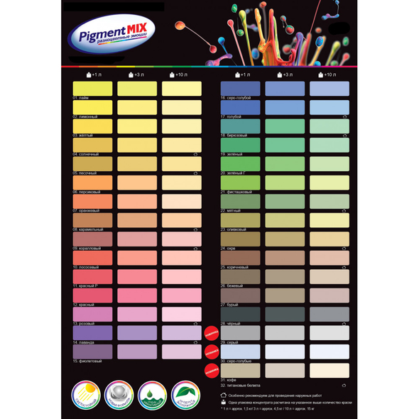 Pigment MIX №17 albastru, 80ml