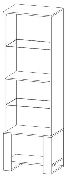 Vitrina Sokme Old Vud 2D3S