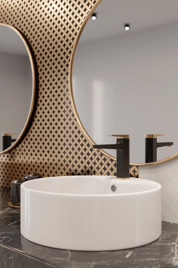 Смеситель Black/Gold BU-35-014-V 