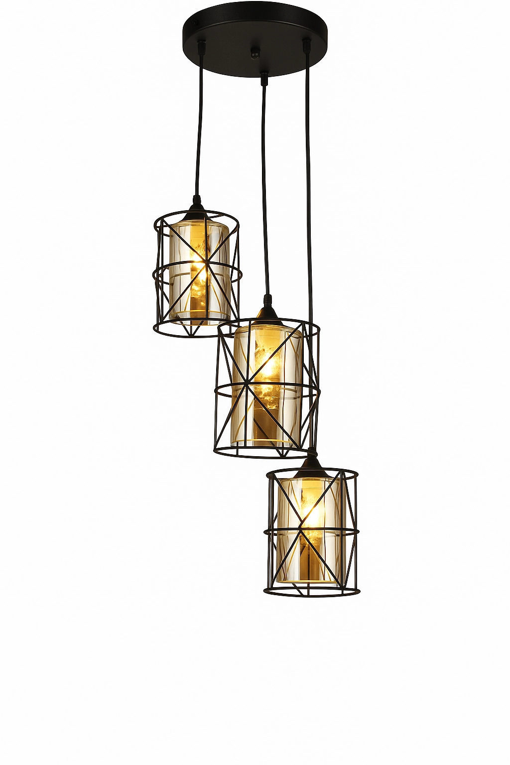 Corp de iluminare YS N36-3 BK RD base E27