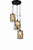 Corp de iluminare YS N36-3 BK RD base E27