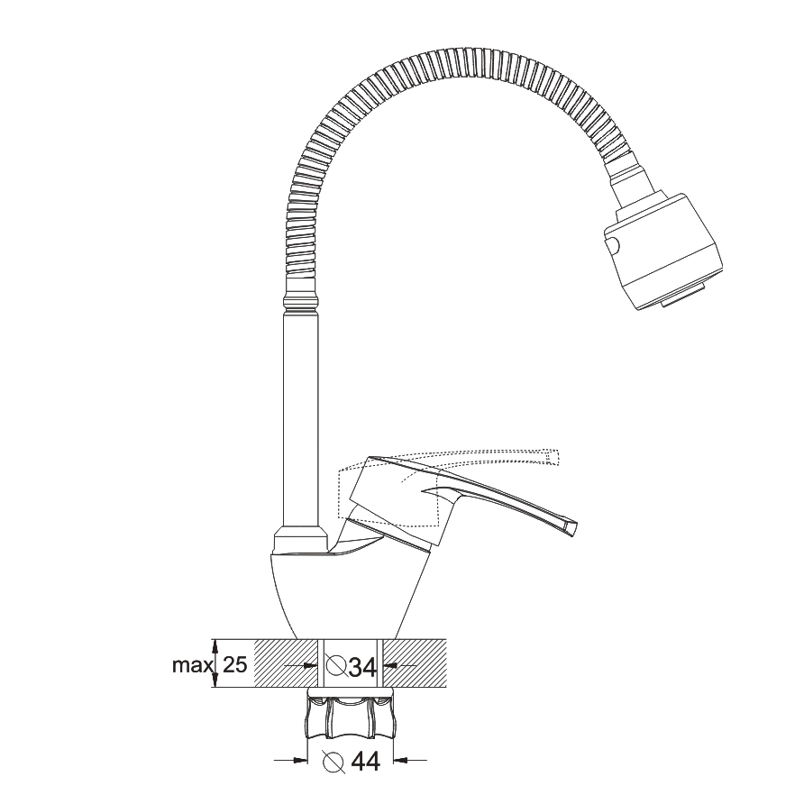 Смеситель Zegor YUB4 E 