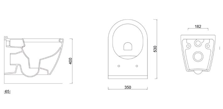 Vas WC suspendat Guralvit Uno 10905 