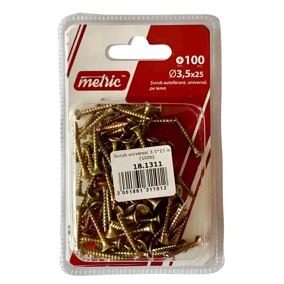 Șurub universal p/u lemn Metric 3.5x25 88599