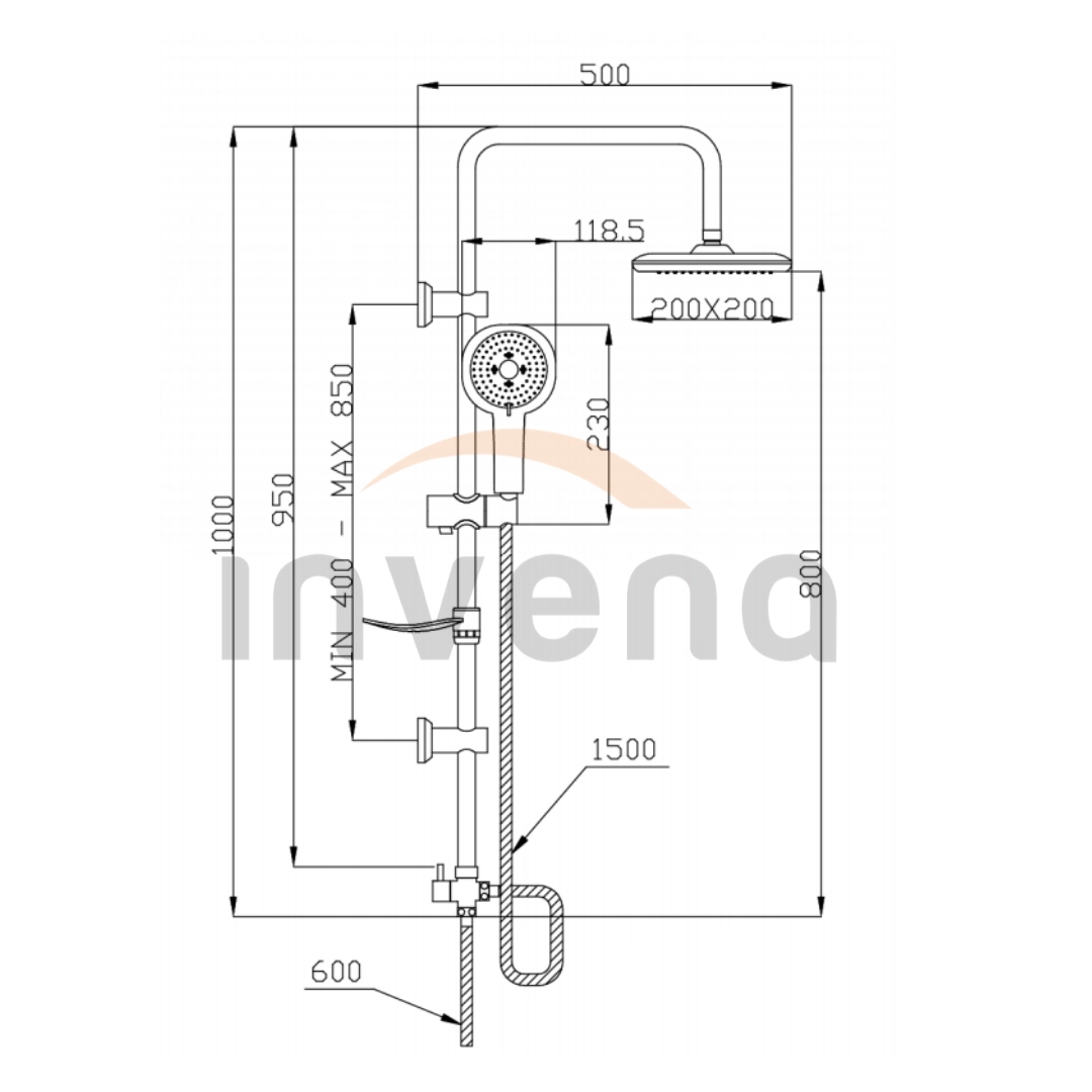 Sistemă de duș Elea AU-82-001-M 