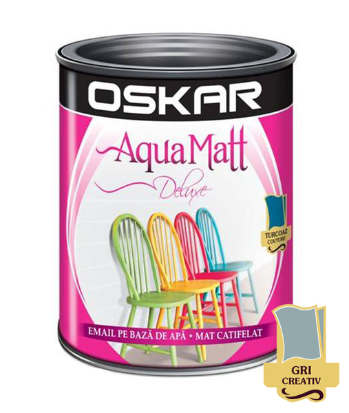 Email Oskar Aqua Matt 0.6l  gri creativ