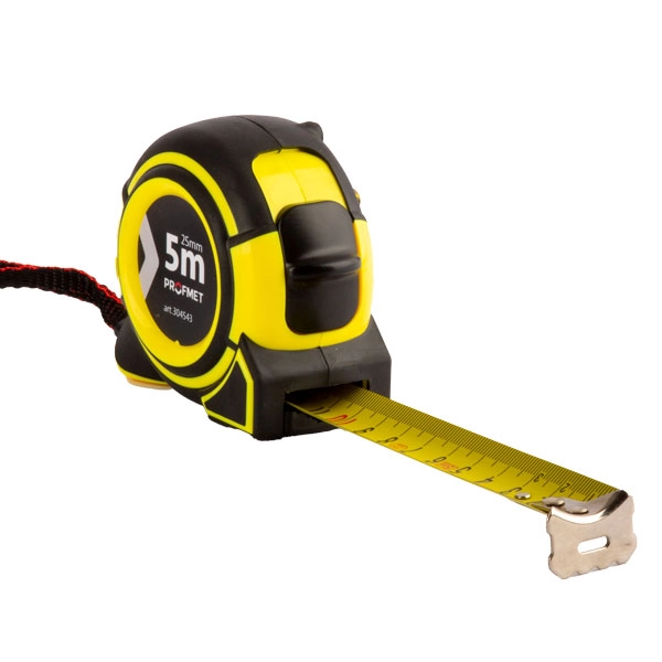 Ruletă cu carcasă din două componente Profmet 8m x 25mm 304545 
