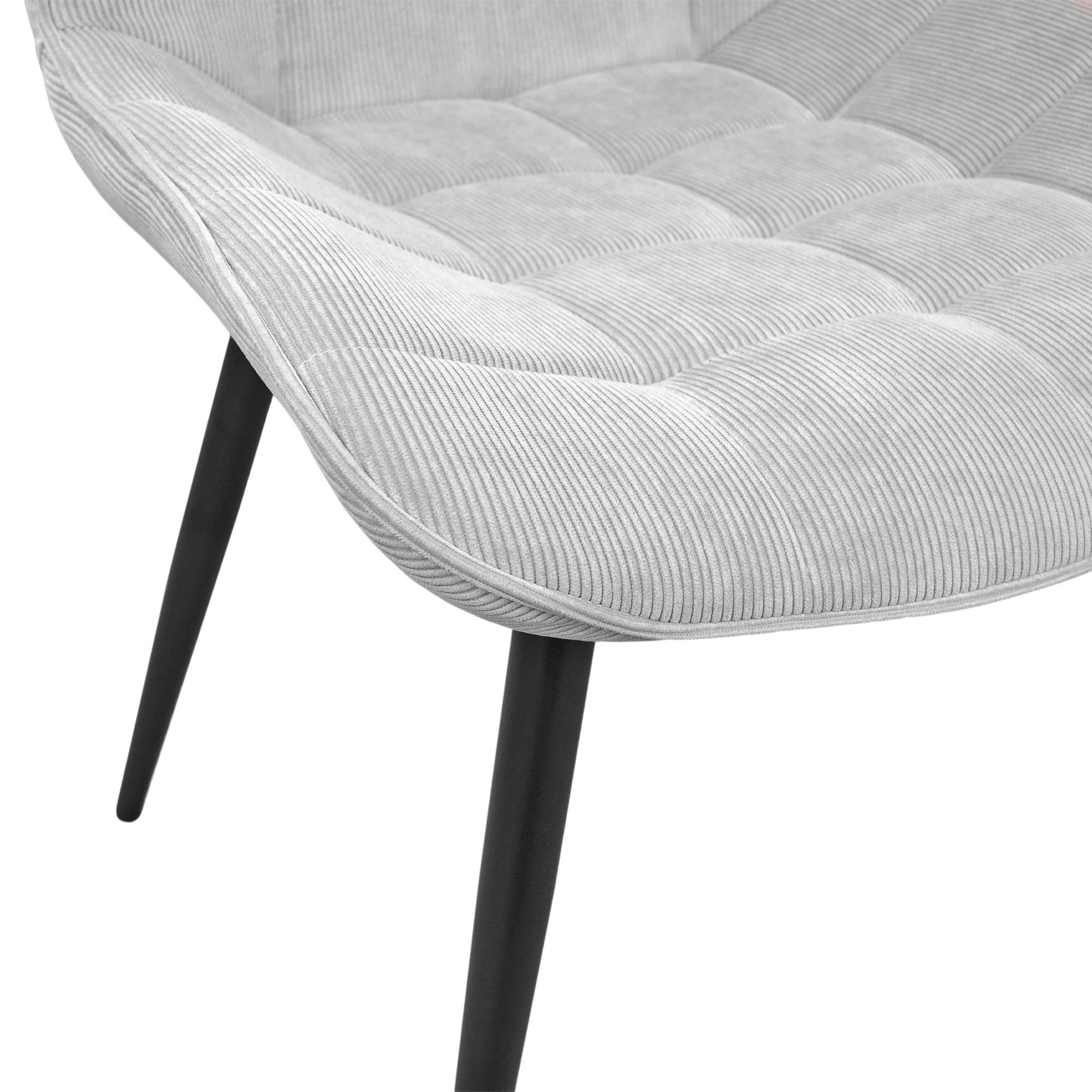 Стул Hans light grey-black