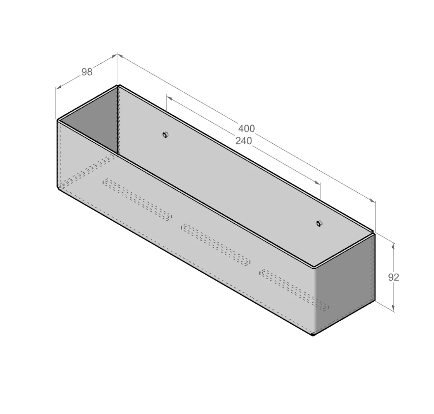 Raft pentru baie Daske Basket ADH SH/BT-1093G-A gri