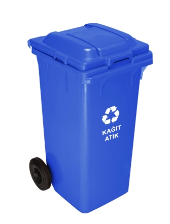 Coș pentru gunoi 120 l albastru 