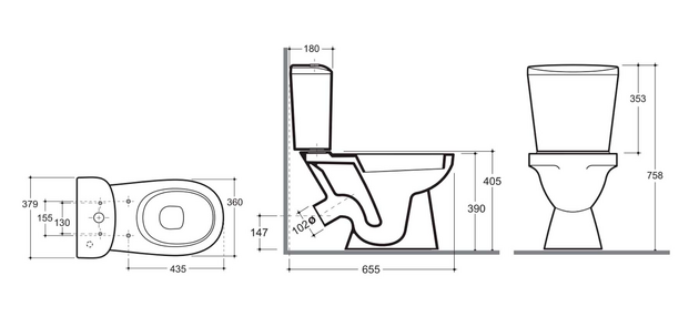 Унитаз WC Keramin Lago JS White
