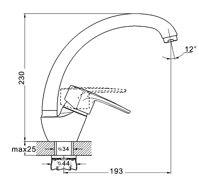 Смеситель Zegor YUB4-KH 