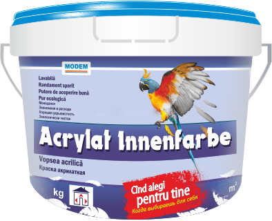 Vopsea Acrylat-Innefarbe lav. 14kg 
