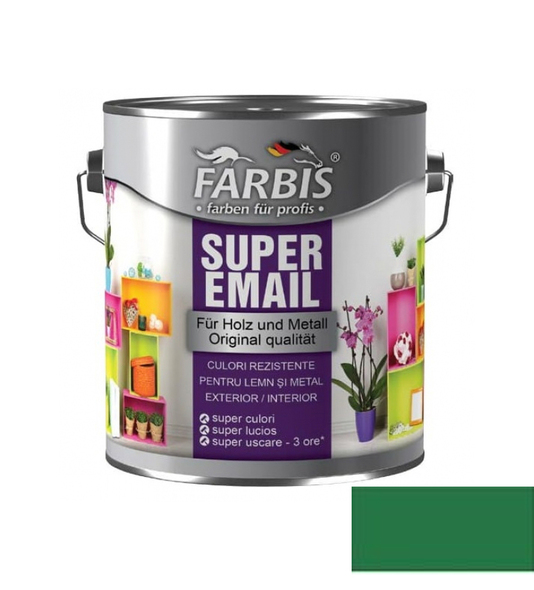 Эмаль Farbis super 0.7л ярко зеленый