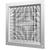 Grilă de ventilație din oțel Mistral 15x15 1515MC