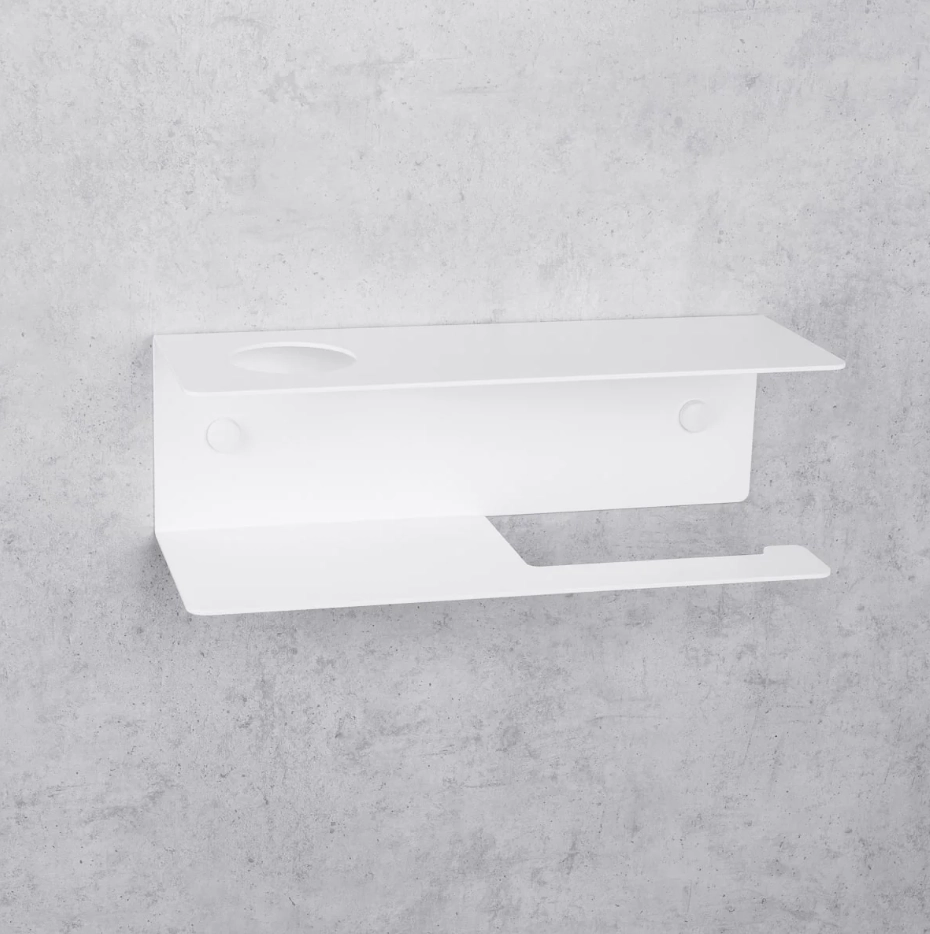 Держатель для туалетной бумаги Daske Line PH/L-0263WR белый правый