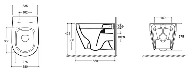 WC suspendat Bari Slim ML 1c