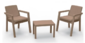 Set mobilier gradină/terasă Prestij Grey