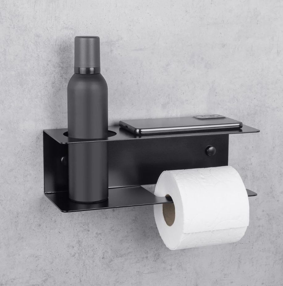 Держатель для туалетной бумаги Daske Line PH/L-0249BR чёрный правый