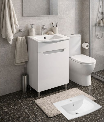 Шкаф под умывальник Morning Urban + умывальник Bari  50 900006452