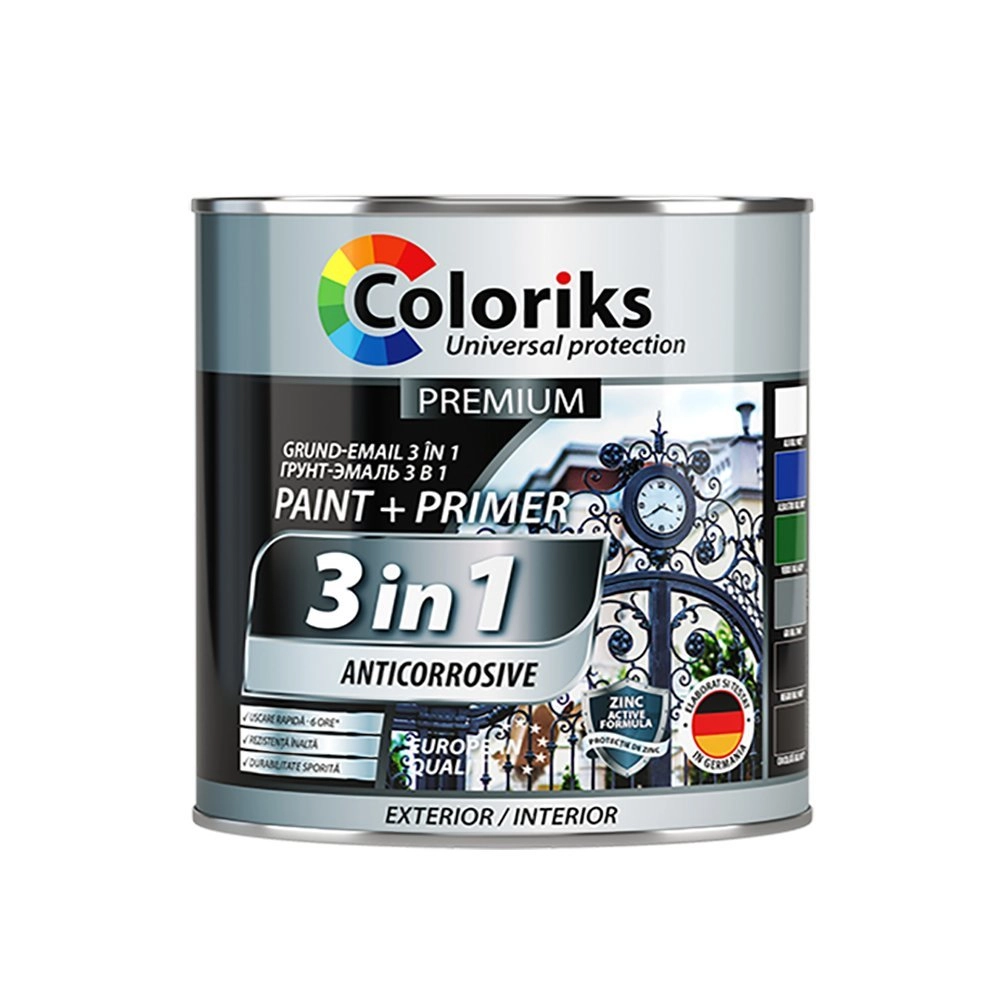 Grund-Email Premium Coloriks 3in1 0.9l verde 6029