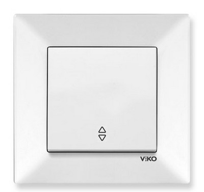Întrerupător Meridian Viko 1P alb 95970004