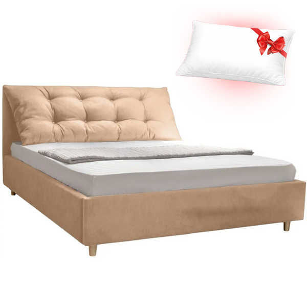 Кровать Charmbed Confort Adaline London 03 160x200 (Beige) + подарок подушка