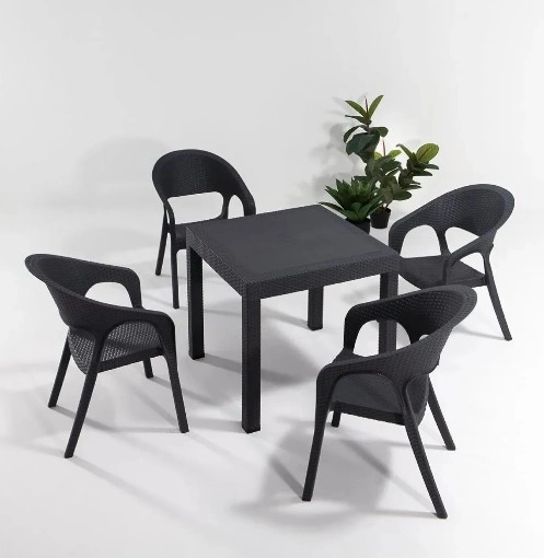 Садовый стол Rattan Antracite 