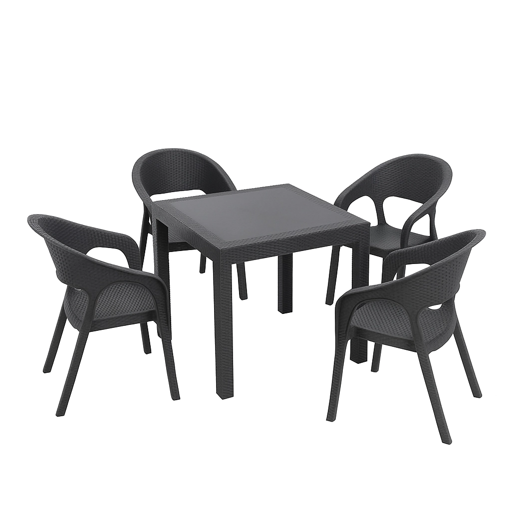 Садовый стол Rattan Antracite 