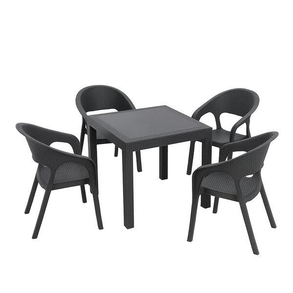 Masă pentru terasă Rattan Antracite 
