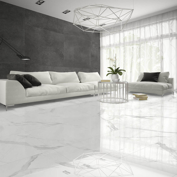 Faianță White Soul Polish  60*120 