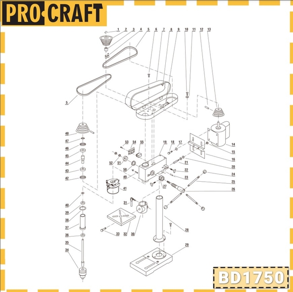 Сверлильный станок Procraft BD1750/11577