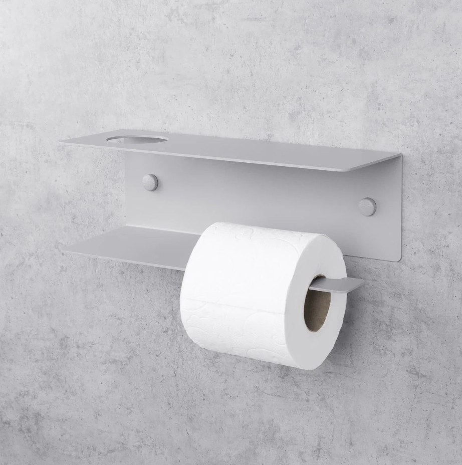 Держатель для туалетной бумаги Daske Line PH/L-0270GL серый левый