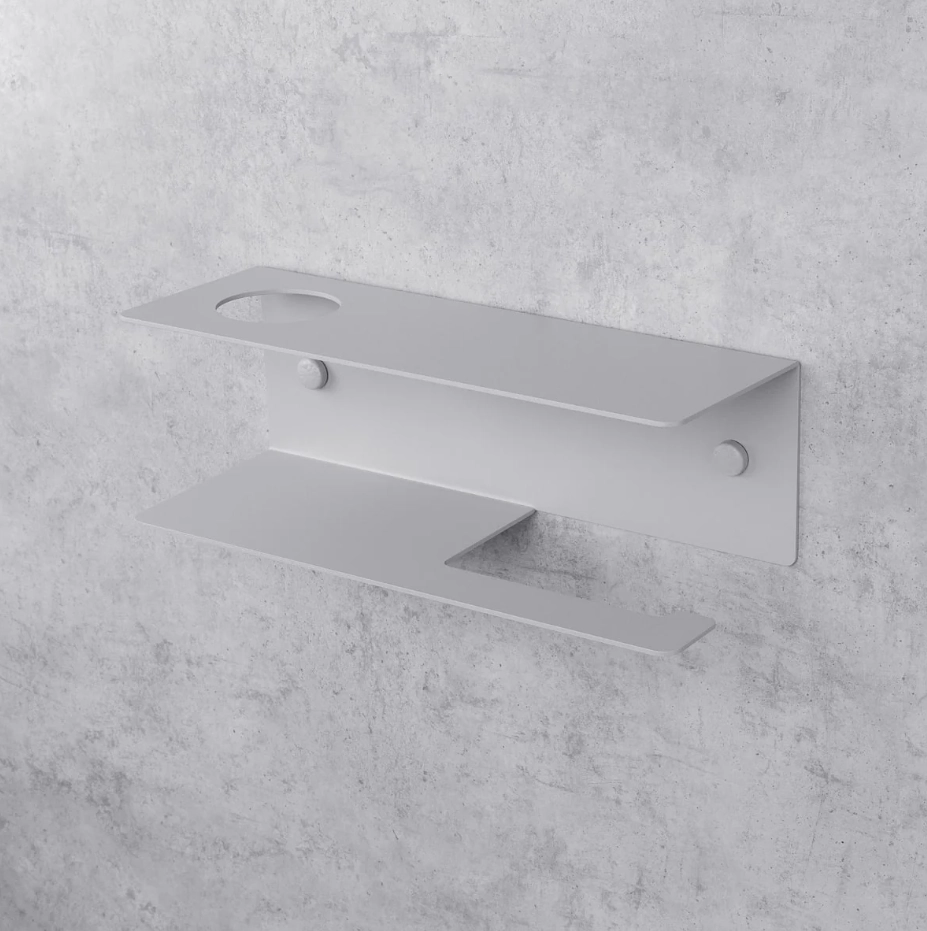 Держатель для туалетной бумаги Daske Line PH/L-0270GL серый левый