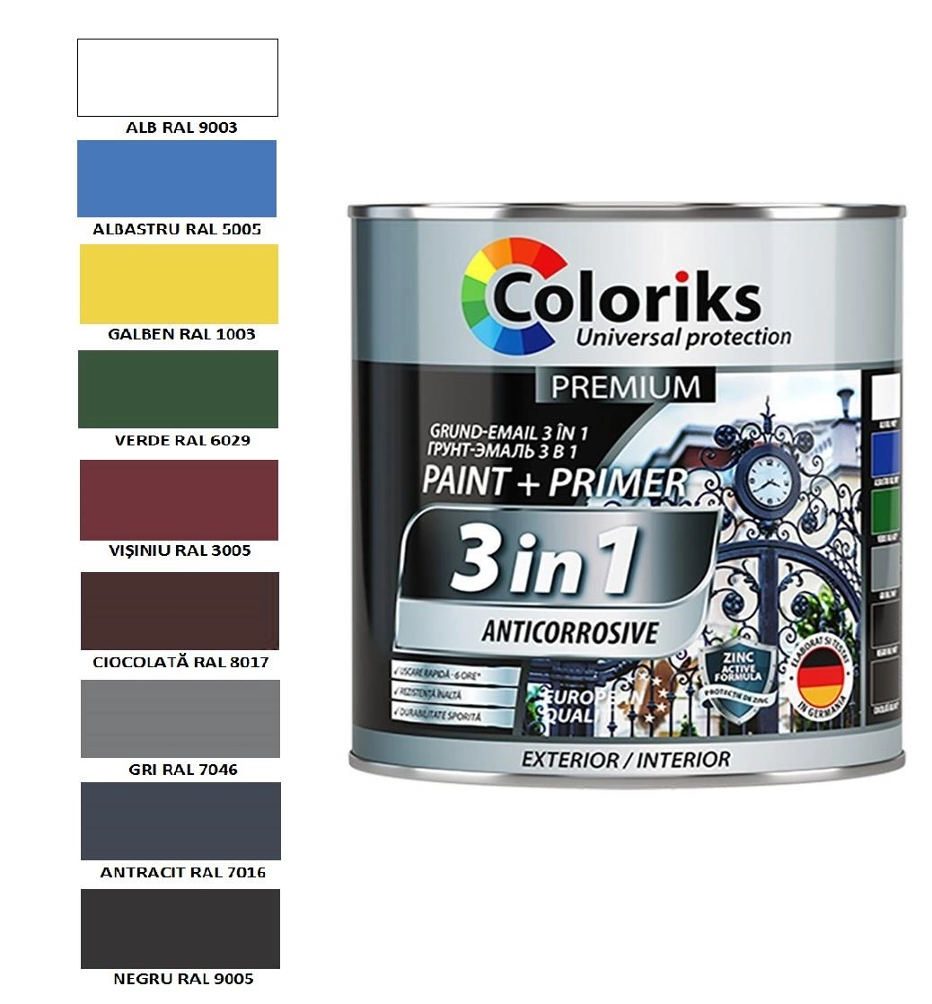 Email Coloriks Premium 2.7kg alb