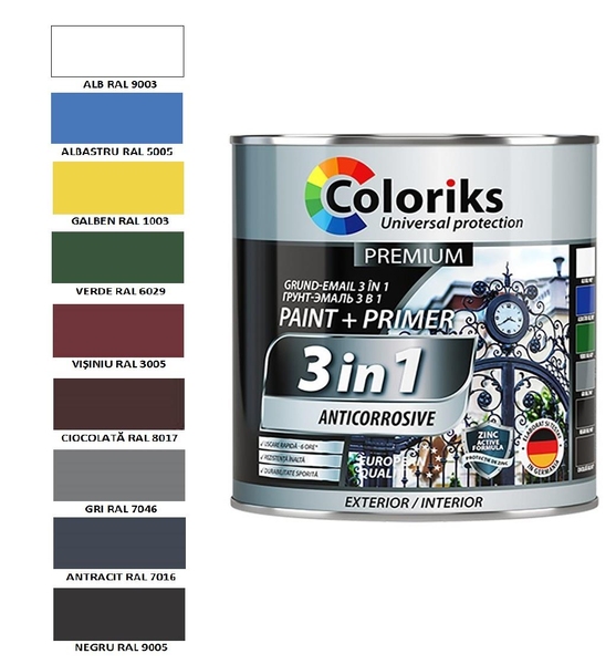 Эмаль Coloriks Premium 2.7kg белый