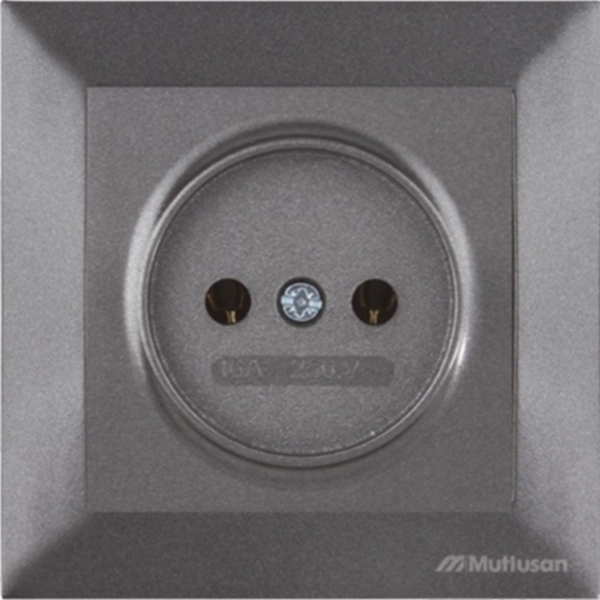 Розетка Mutlusan Candela 2P black 7197