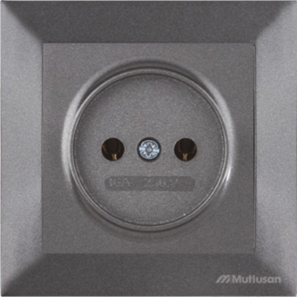 Priza Mutlusan Candela 2P black 7197
