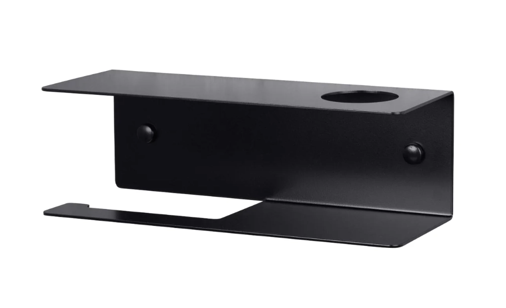 Держатель для туалетной бумаги Daske Line PH/L-0232BL черный левый