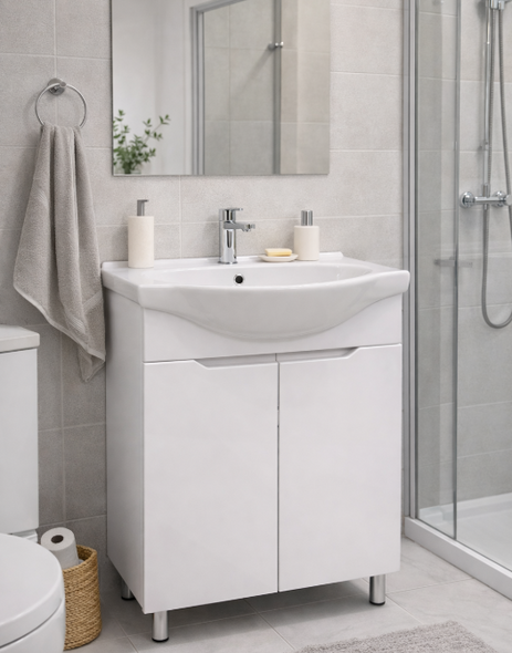 Мебель для ванной Clermont + умывальник Clermont 55 white