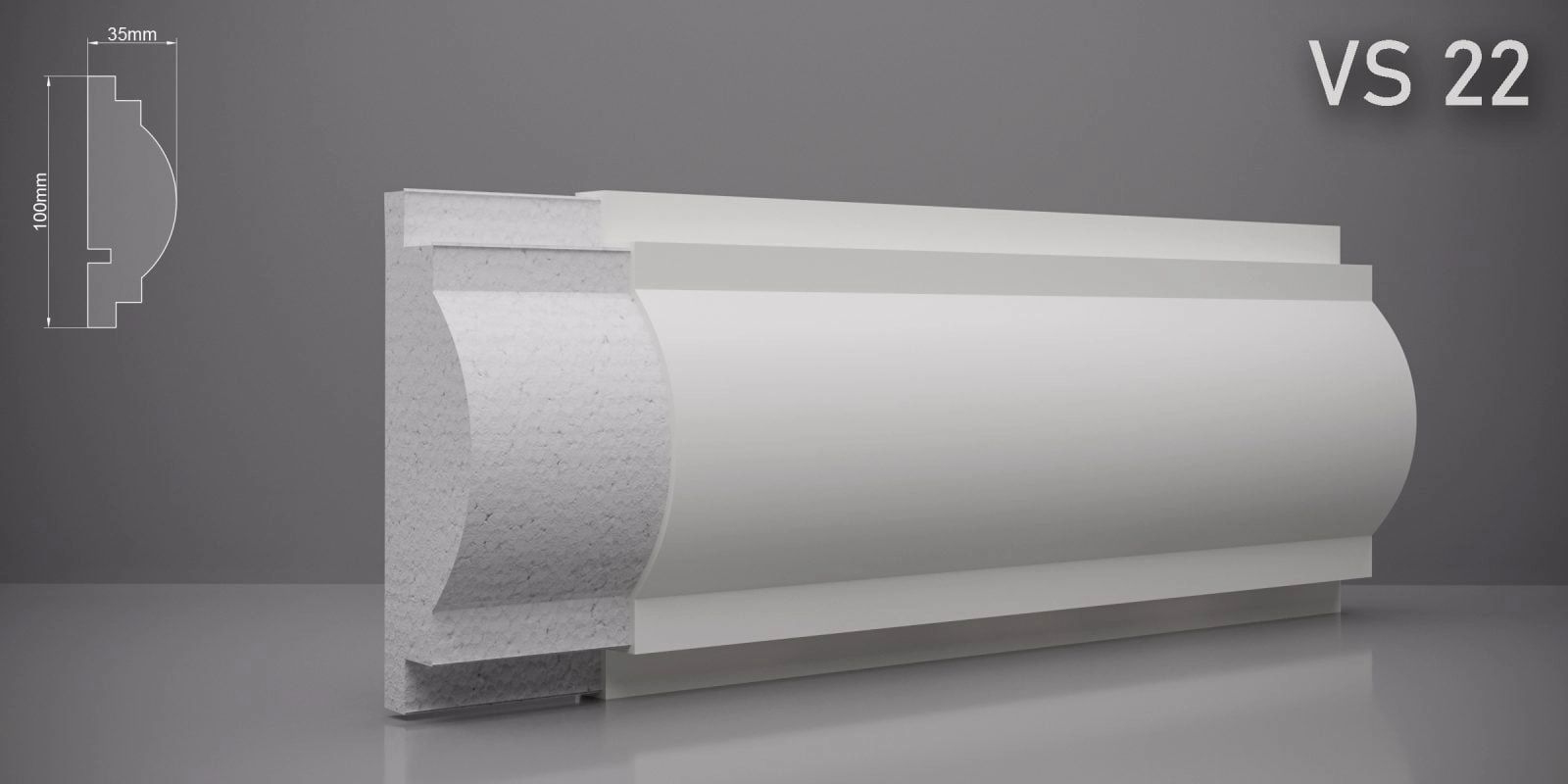 Ancadrament VS22 100x35mm