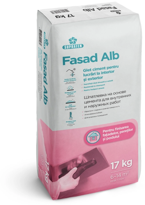 Tencuială Fasad 17 kg alb