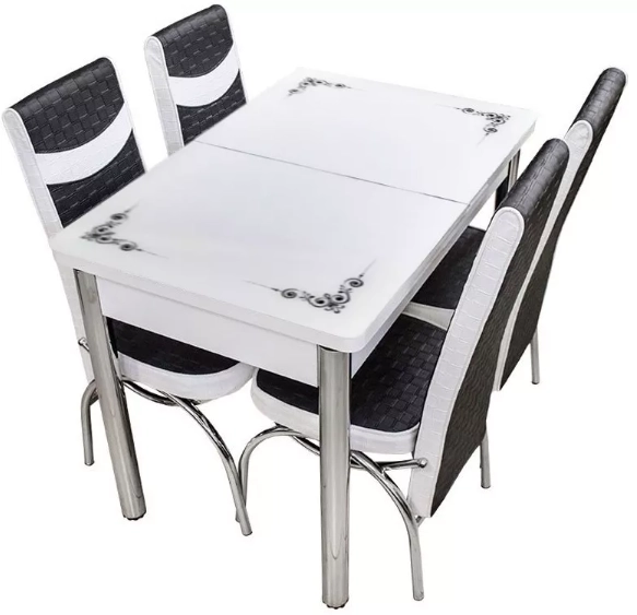 Set masă extensibilă cu 4 scaune 70x110 ES-25 