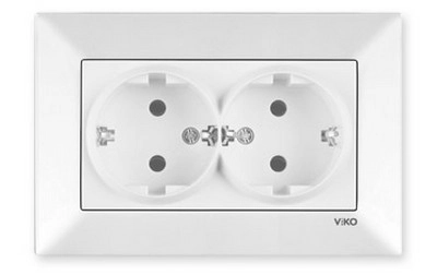 Розетка двойная Viko Meridian 970056 16А