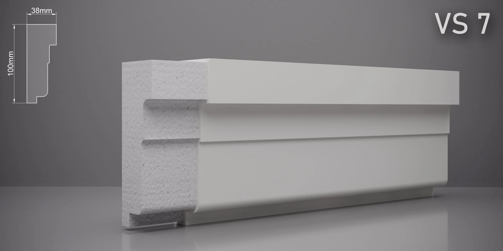 Ancadrament VS7 100x38mm