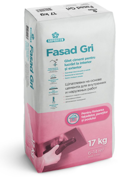 Tencuială Supraten Fasad 17kg gri