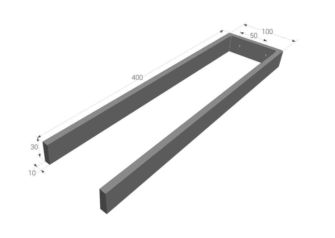 Вешалка для полотенец Daske Duet DT/TR-1598B чёрный